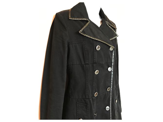 Jean Paul Gaultier Gabardina negra Jean-Paul Gaultier Negro - vista 5