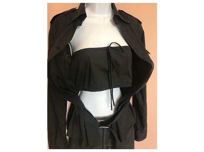 Jean Paul Gaultier Camicia sahariana rivisitata Jean-Paul Gaultier Nero - vista 11
