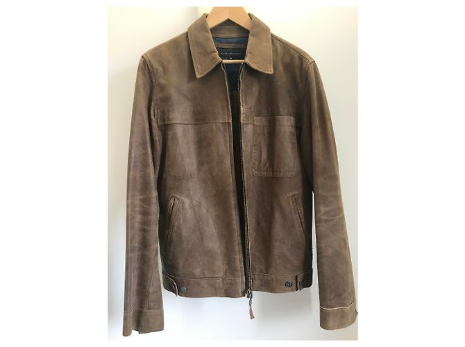 Autre Marque Chevignon braune Lederjacke - Ansicht 10