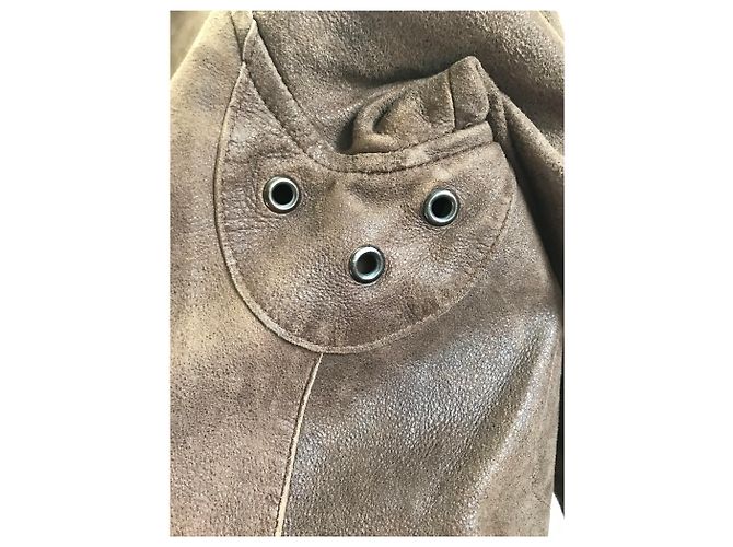 Autre Marque Chevignon braune Lederjacke - Ansicht 5