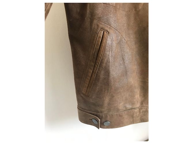 Autre Marque Chevignon braune Lederjacke - Ansicht 7