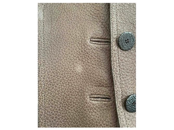 Hermès Chaqueta de gamuza Marrón oscuro - vista 4