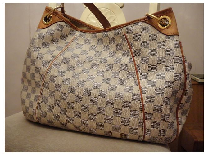 Borsa a tracolla della borsa delle donne di Auth Louis Vuitton Galliera PM 1800$ Beige - vista 10