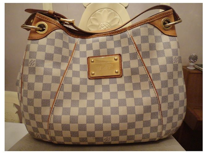 Borsa a tracolla della borsa delle donne di Auth Louis Vuitton Galliera PM 1800$ Beige - vista 3