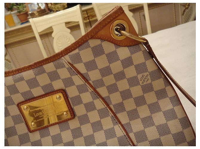 Borsa a tracolla della borsa delle donne di Auth Louis Vuitton Galliera PM 1800$ Beige - vista 8