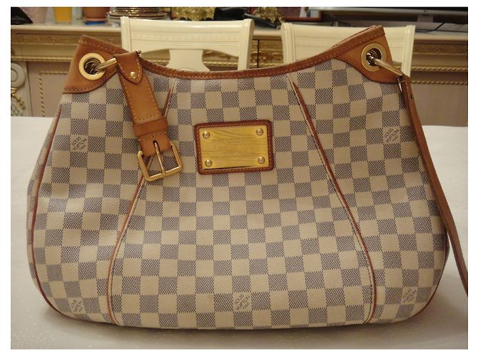 Borsa a tracolla della borsa delle donne di Auth Louis Vuitton Galliera PM 1800$ Beige - vista 9