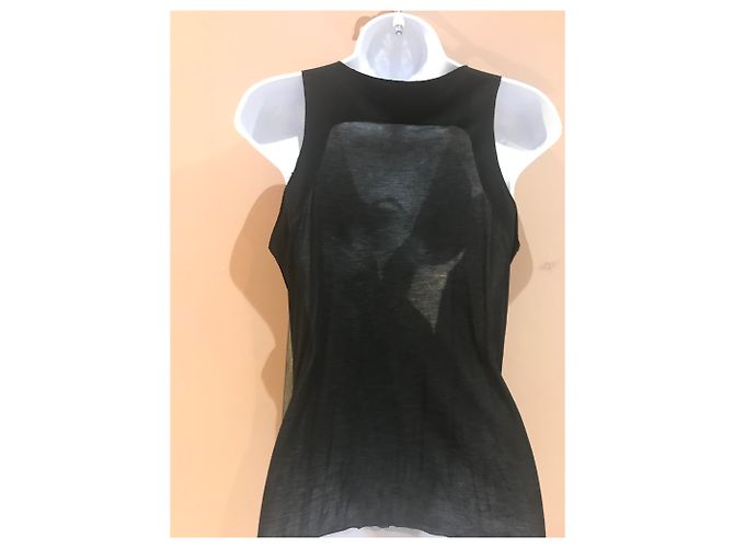 Karl Lagerfeld Leder Tanktop Silber - Ansicht 10