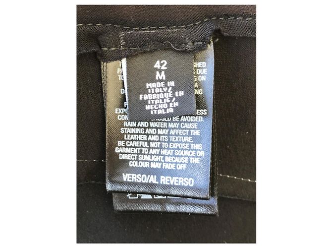 Karl Lagerfeld Leder Tanktop Silber - Ansicht 8