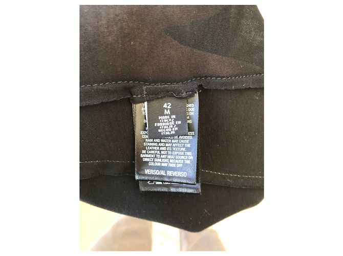 Karl Lagerfeld Leder Tanktop Silber - Ansicht 9
