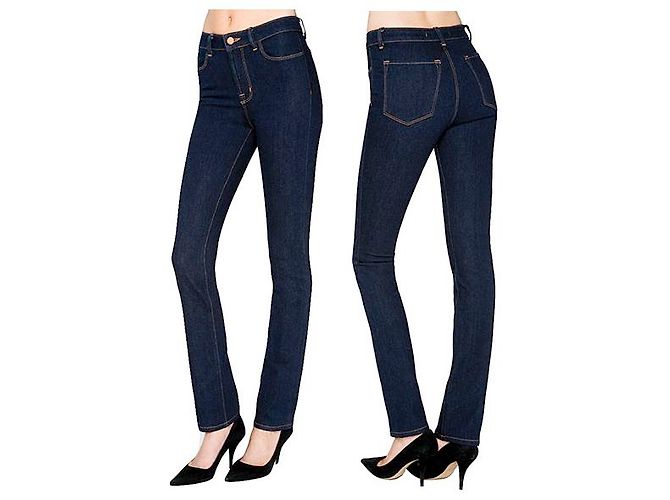 J Brand Vaqueros pitillo Bardot de tiro alto Azul oscuro - vista 2