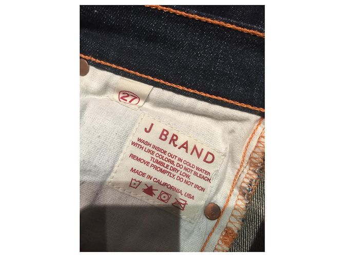 J Brand Vaqueros pitillo Bardot de tiro alto Azul oscuro - vista 4