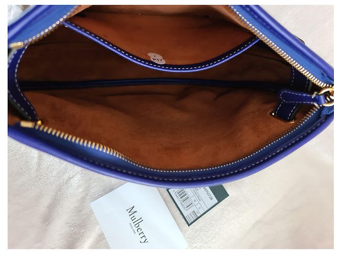 Mulberry Brockwell Cobalt Blue Silky Calf - Mai indossato - vista 12
