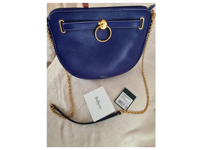 Mulberry Brockwell Cobalt Blue Silky Calf - Mai indossato - vista 2