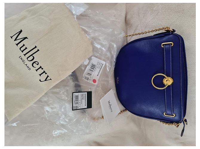 Mulberry Brockwell Cobalt Blue Silky Calf - Mai indossato - vista 3
