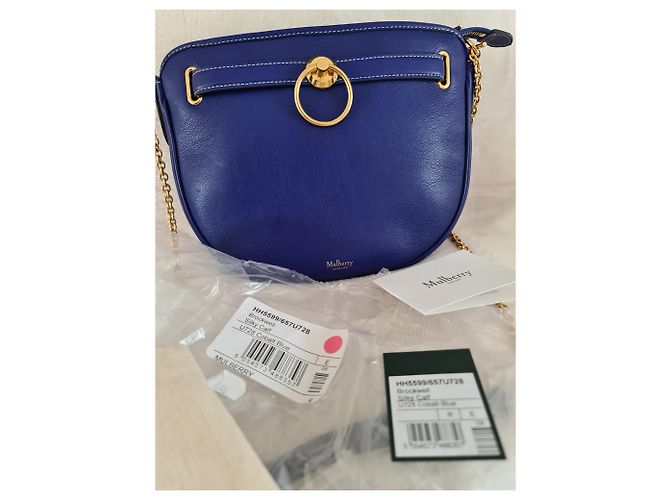 Mulberry Brockwell Cobalt Blue Silky Calf - Mai indossato - vista 4