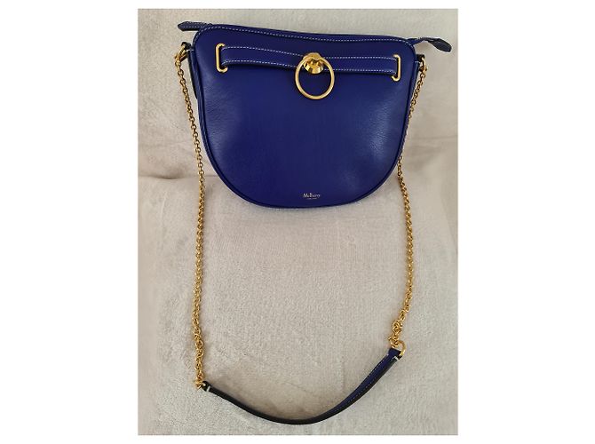 Mulberry Brockwell Cobalt Blue Silky Calf - Mai indossato - vista 5