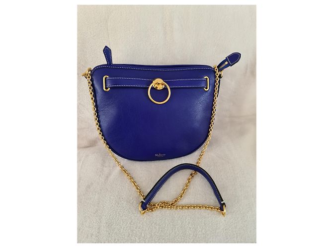 Mulberry Brockwell Cobalt Blue Silky Calf - Mai indossato - vista 9
