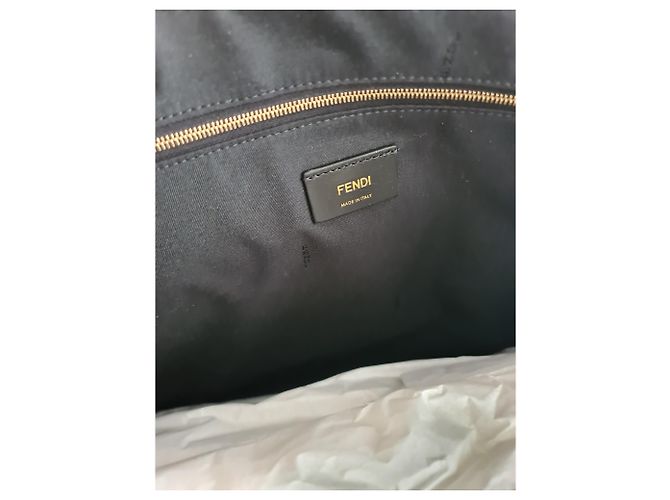 Zucca FENDI FF Motiv Einkaufstasche Braun - Ansicht 5