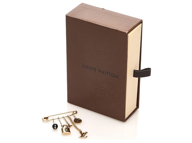 Spilla con ciondoli monogramma in oro Louis Vuitton D'oro - vista 4