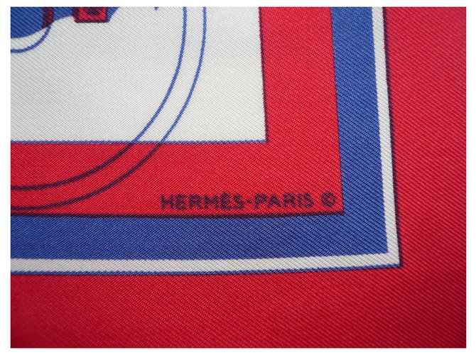 HERMES Silk Square Les Parfums d'Hermès MODELLO RARO Multicolore - vista 7