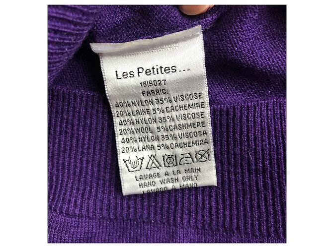 Les Petites Jersey morado con manga de cordero Púrpura - vista 7