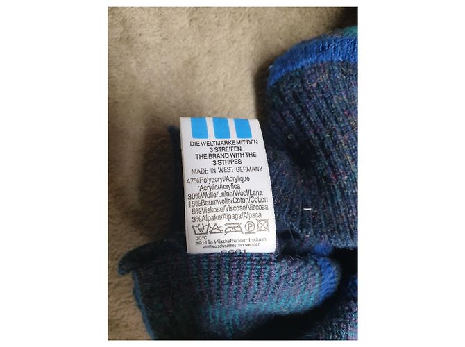 Adidas Pullover blau aus Wolle und Acryl M - Ansicht 2