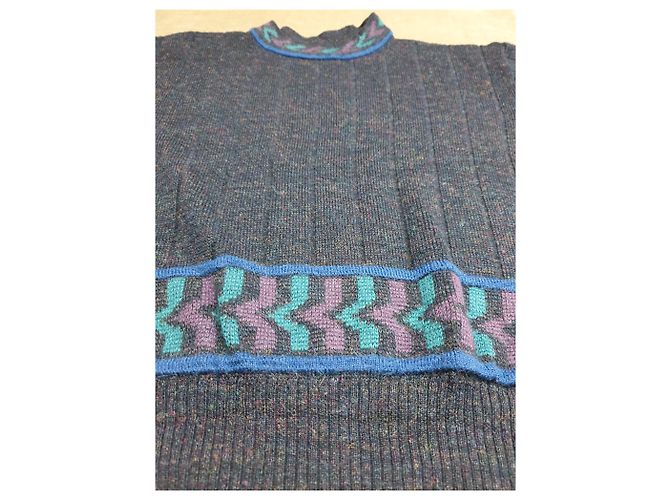Adidas Pullover blau aus Wolle und Acryl M - Ansicht 7