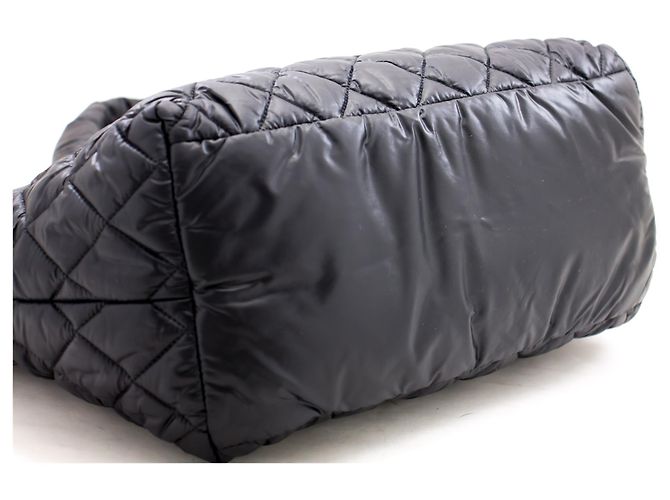 CHANEL Coco Cocoon PM Tote Bag in nylon borsetta in pelle nera Nero - vista 4