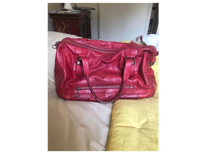 Autre Marque Borsa a mano Lancaster in pelle rossa Rosso - vista 2