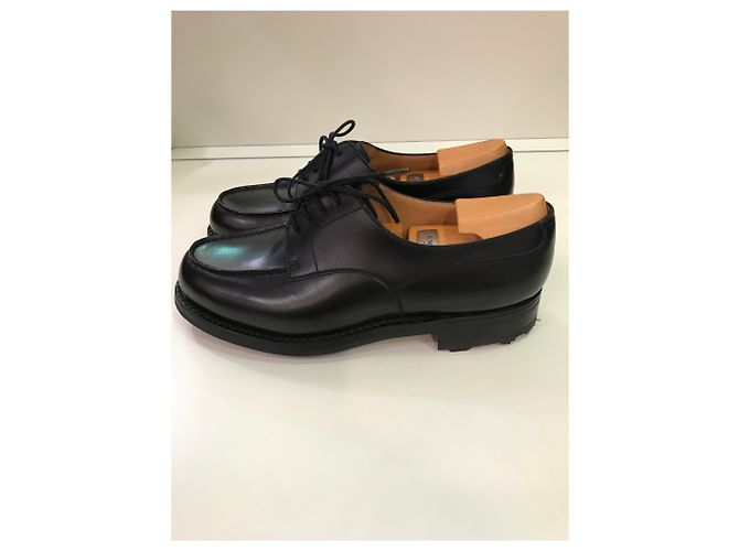 Scarpe da golf JM Weston in pelle nera Nero - vista 4
