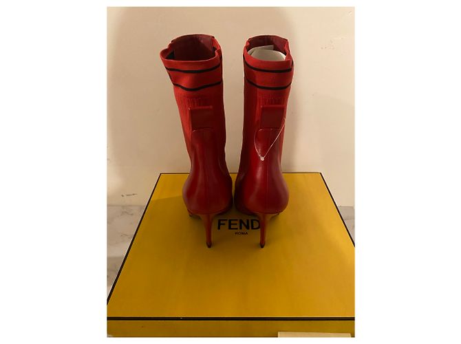 Botas Fendi rojo / Burdeos Roja - vista 3
