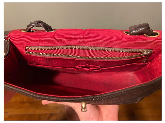 Borsa Chanel circa 1960 di Coco Marrone scuro - vista 7