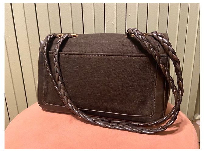 Borsa Chanel circa 1960 di Coco Marrone scuro - vista 8