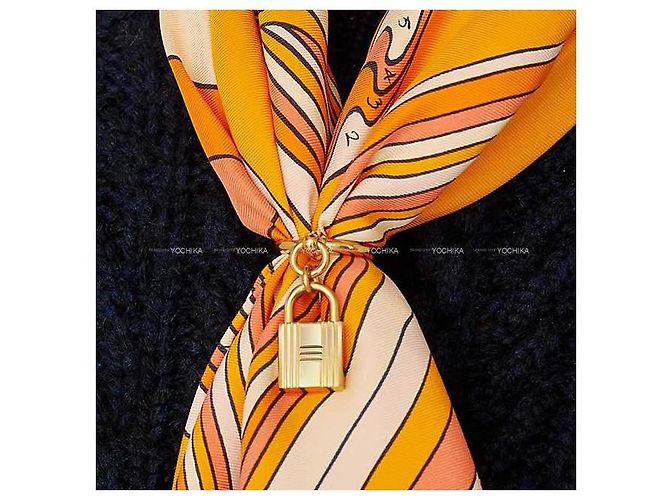Hermès HERMES Schal Ring Loop Charms Cadenas Vergoldet Golden - Ansicht 5