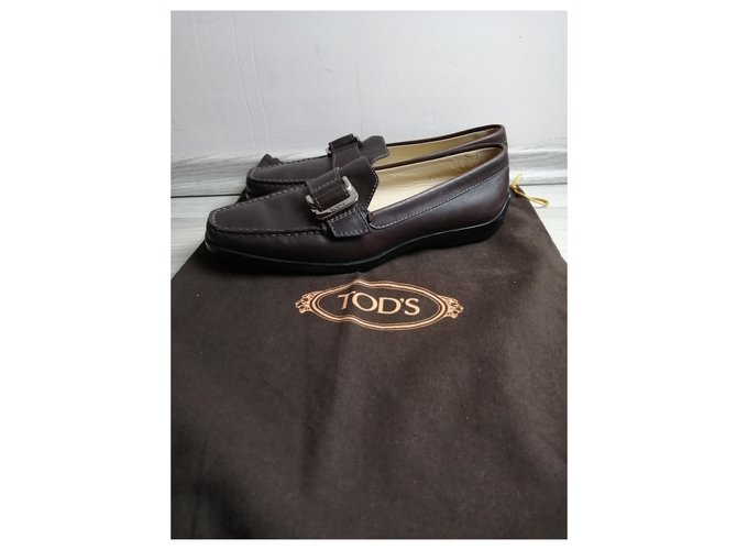 Scarpe stringate Tod's in pelle marrone - vista 2