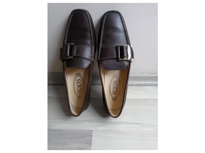 Scarpe stringate Tod's in pelle marrone - vista 4