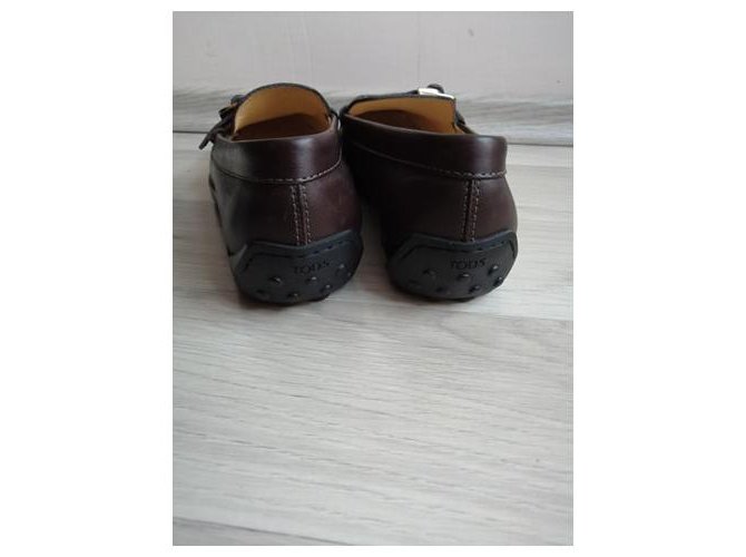 Scarpe stringate Tod's in pelle marrone - vista 6