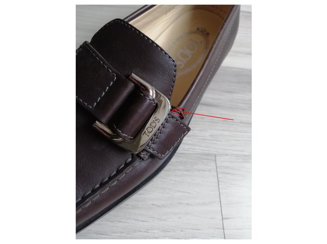 Scarpe stringate Tod's in pelle marrone - vista 7