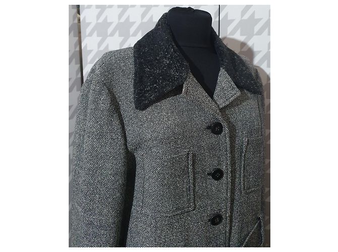 Kenzo Jungle grey wool coat - view 3