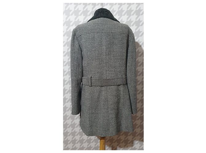 Kenzo Jungle grey wool coat - view 4