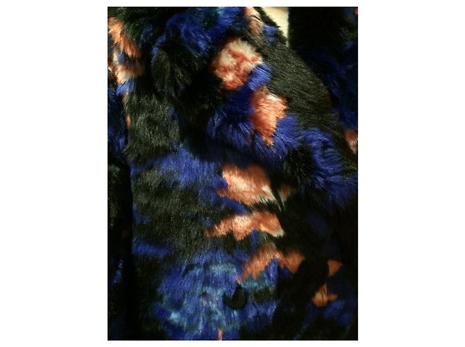 Kenzo Coat Multicolour Acrylic Size 36 Multiple colors - view 2