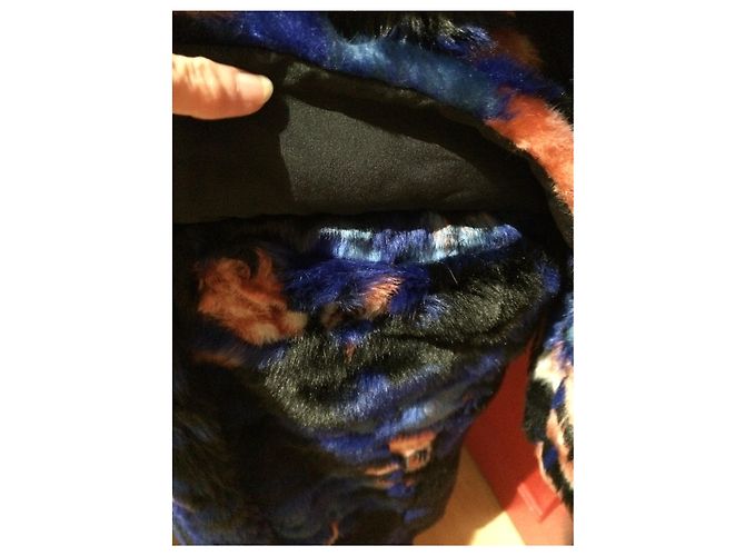 Kenzo Coat Multicolour Acrylic Size 36 Multiple colors - view 3