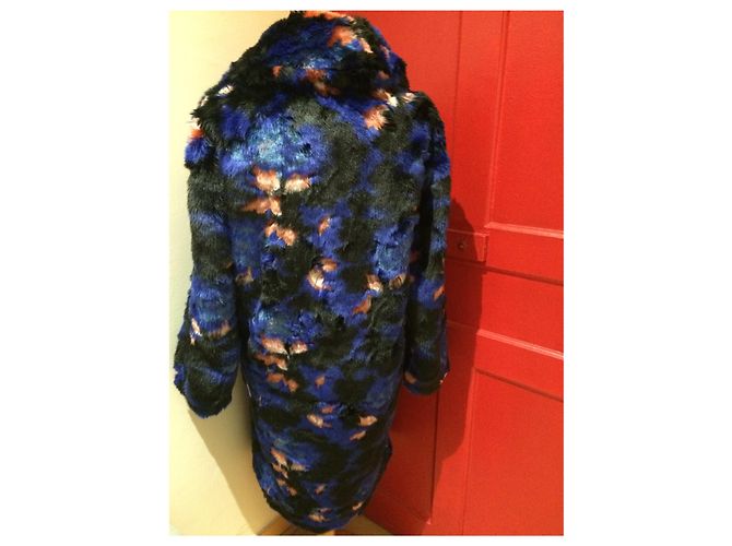 Kenzo Coat Multicolour Acrylic Size 36 Multiple colors - view 4