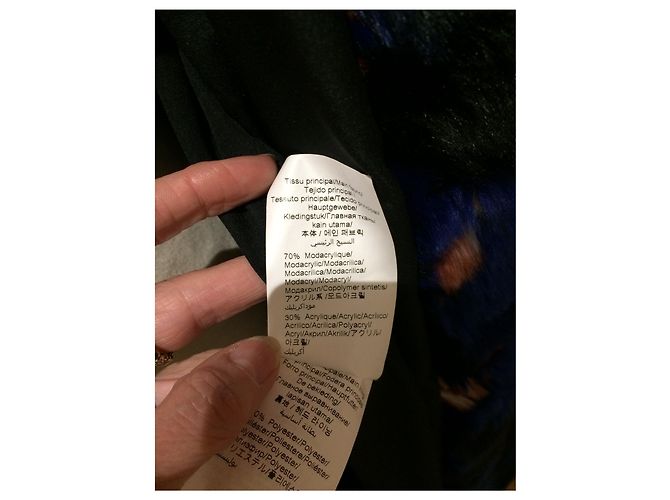 Kenzo Coat Multicolour Acrylic Size 36 Multiple colors - view 7