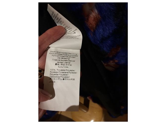Kenzo Coat Multicolour Acrylic Size 36 Multiple colors - view 8