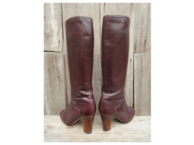 Autre Marque stivali vintage 70è p 38 Marrone scuro - vista 4