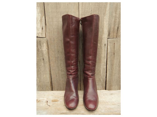 Autre Marque stivali vintage 70è p 38 Marrone scuro - vista 7