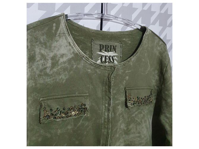 Autre Marque Blazer Princess Goes Hollywood de algodón verde - vista 2
