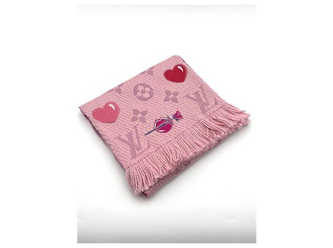 Louis Vuitton SCIARPA LOGOMANIA A LA FOLIE Rosa - vista 2