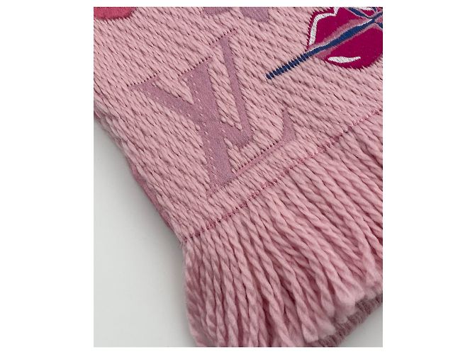 Louis Vuitton SCIARPA LOGOMANIA A LA FOLIE Rosa - vista 3